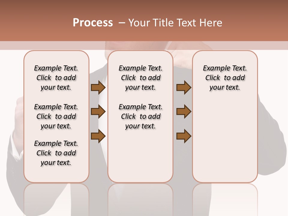 A Man In A Suit Giving A Thumbs Up PowerPoint Template