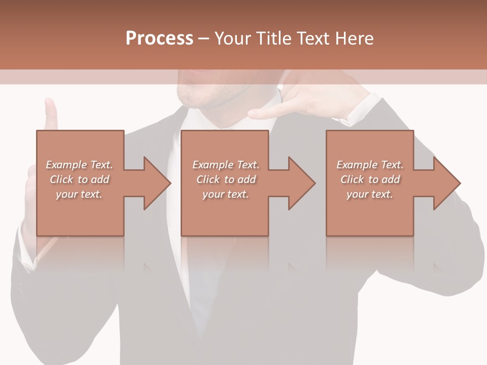 A Man In A Suit Giving A Thumbs Up PowerPoint Template