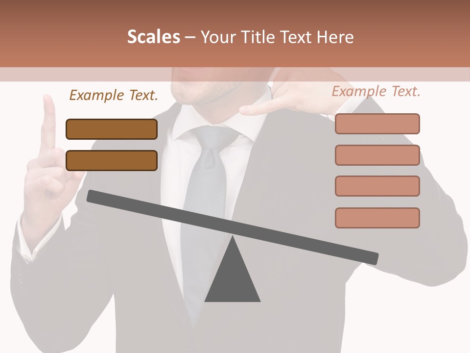 A Man In A Suit Giving A Thumbs Up PowerPoint Template