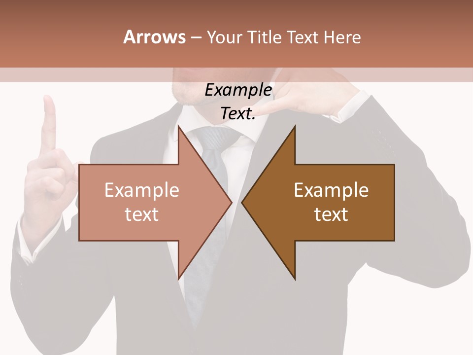 A Man In A Suit Giving A Thumbs Up PowerPoint Template