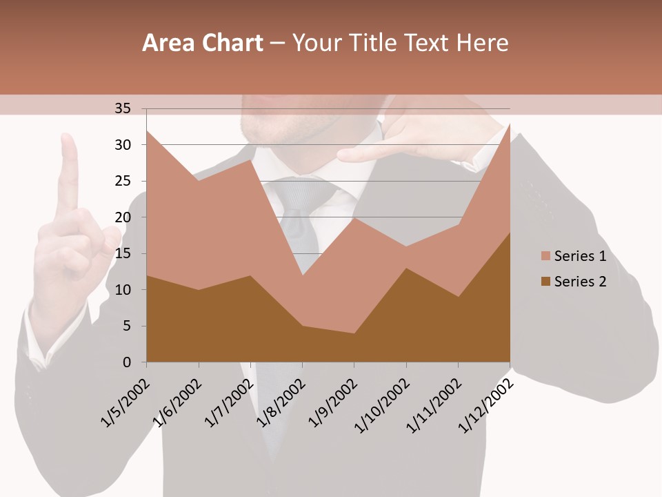 A Man In A Suit Giving A Thumbs Up PowerPoint Template