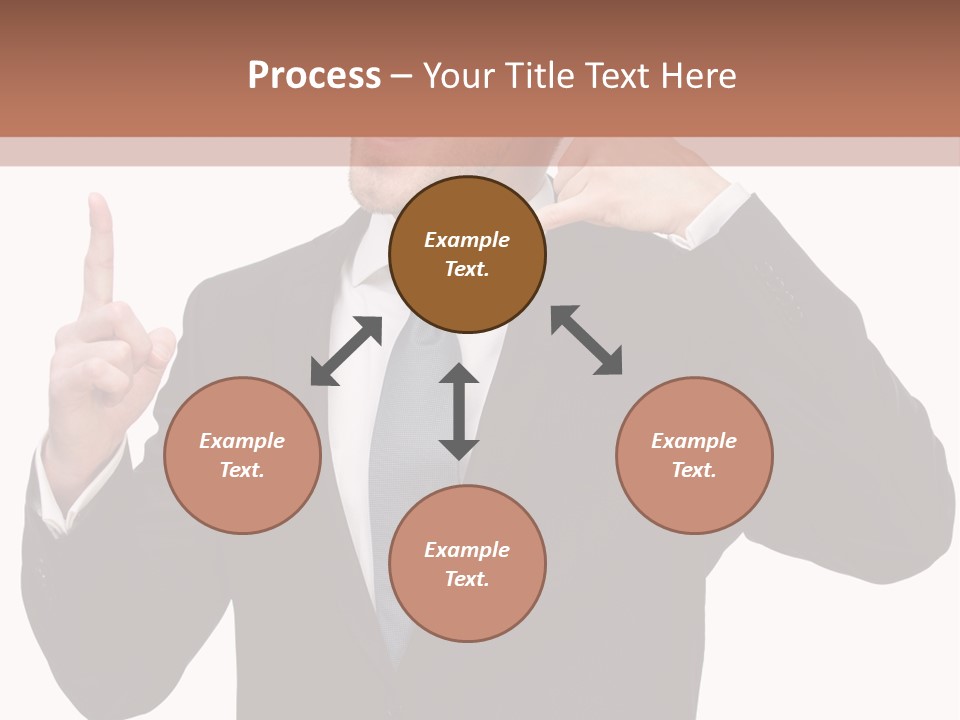 A Man In A Suit Giving A Thumbs Up PowerPoint Template