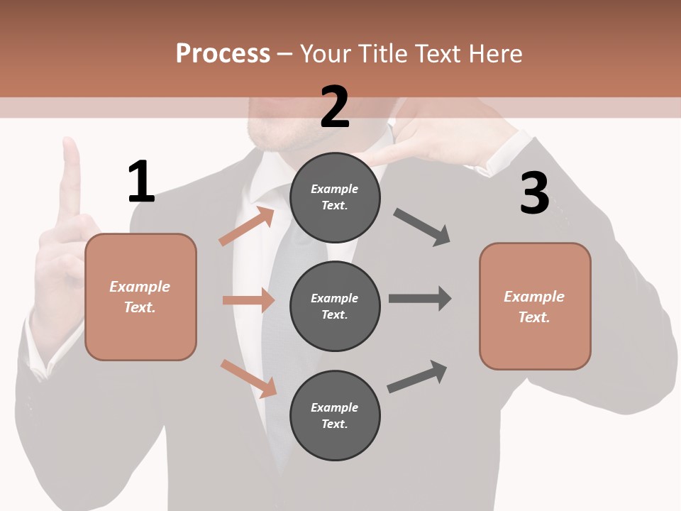 A Man In A Suit Giving A Thumbs Up PowerPoint Template
