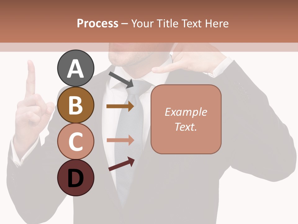 A Man In A Suit Giving A Thumbs Up PowerPoint Template
