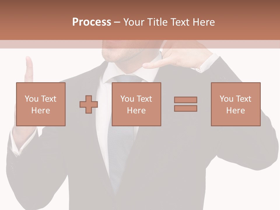 A Man In A Suit Giving A Thumbs Up PowerPoint Template