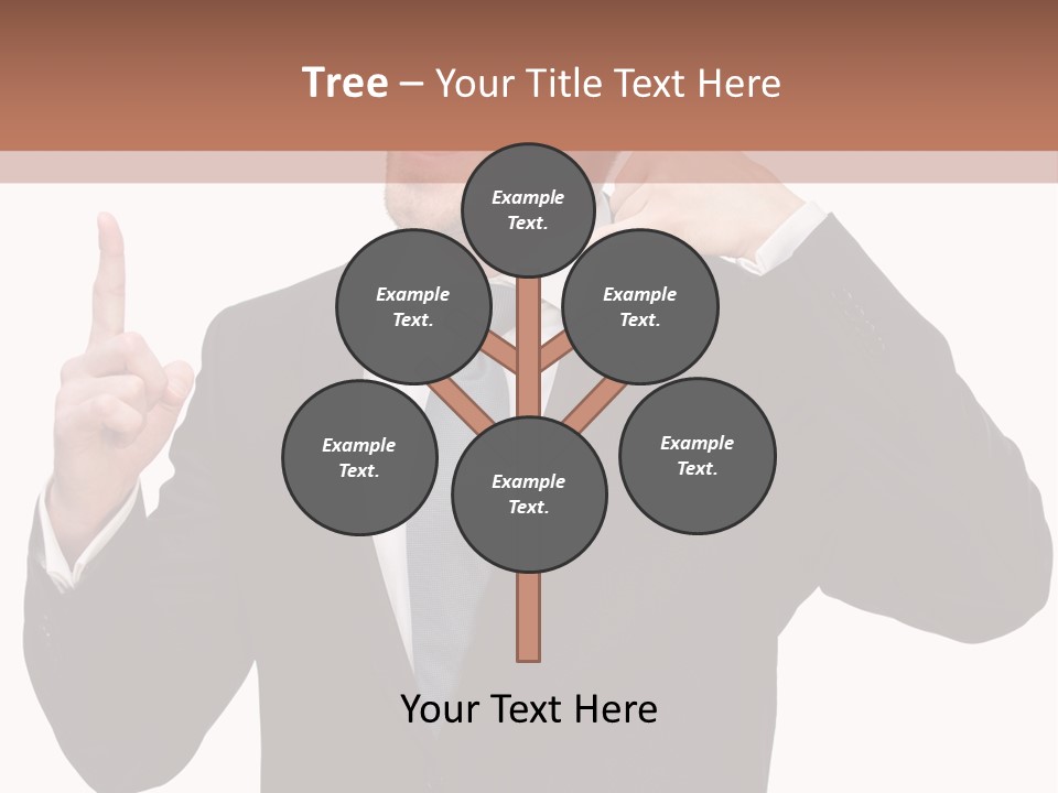 A Man In A Suit Giving A Thumbs Up PowerPoint Template