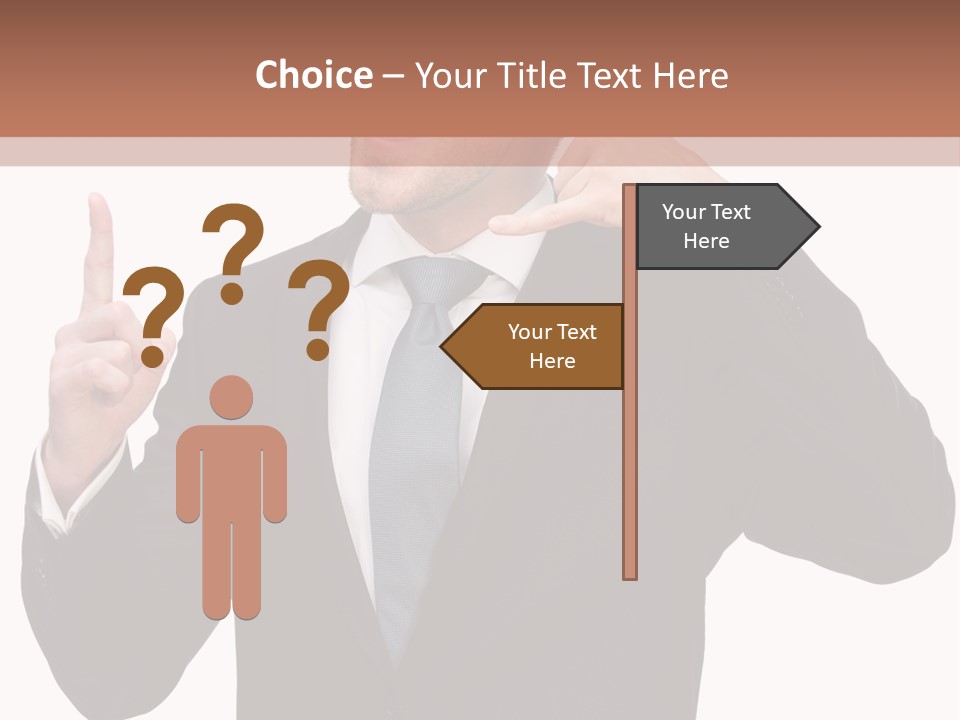 A Man In A Suit Giving A Thumbs Up PowerPoint Template