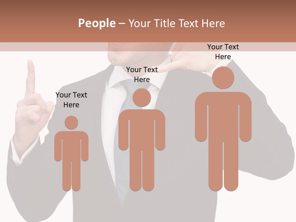 A Man In A Suit Giving A Thumbs Up PowerPoint Template