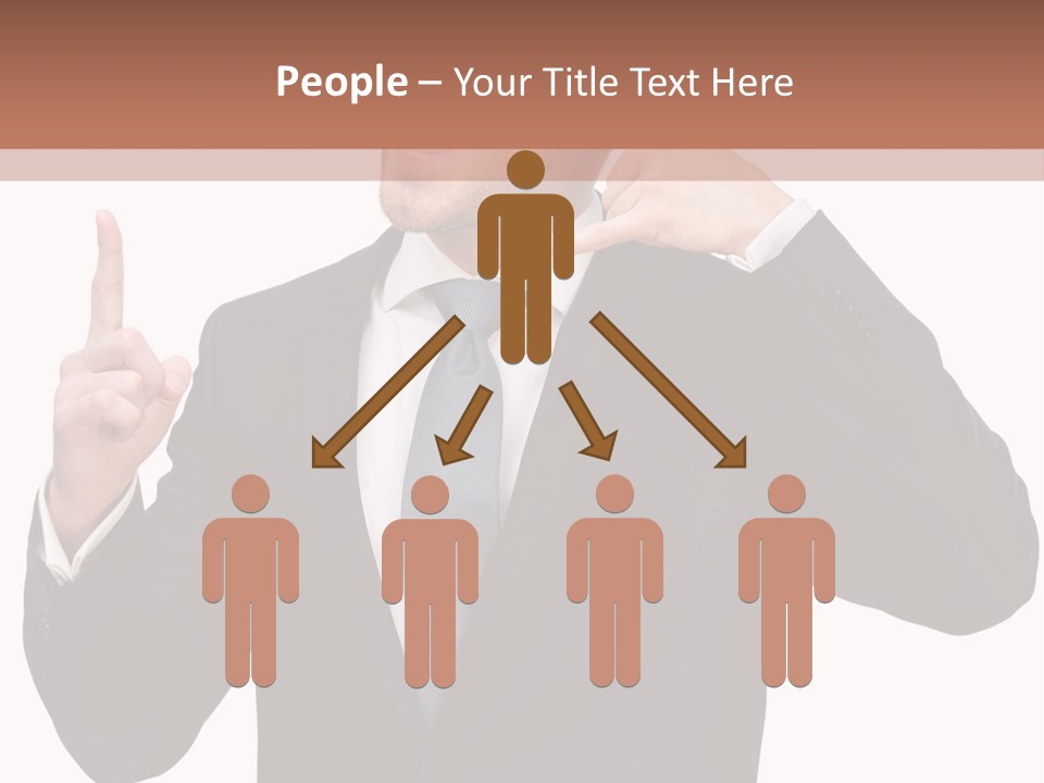 A Man In A Suit Giving A Thumbs Up PowerPoint Template