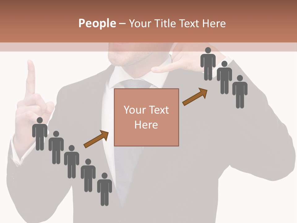 A Man In A Suit Giving A Thumbs Up PowerPoint Template
