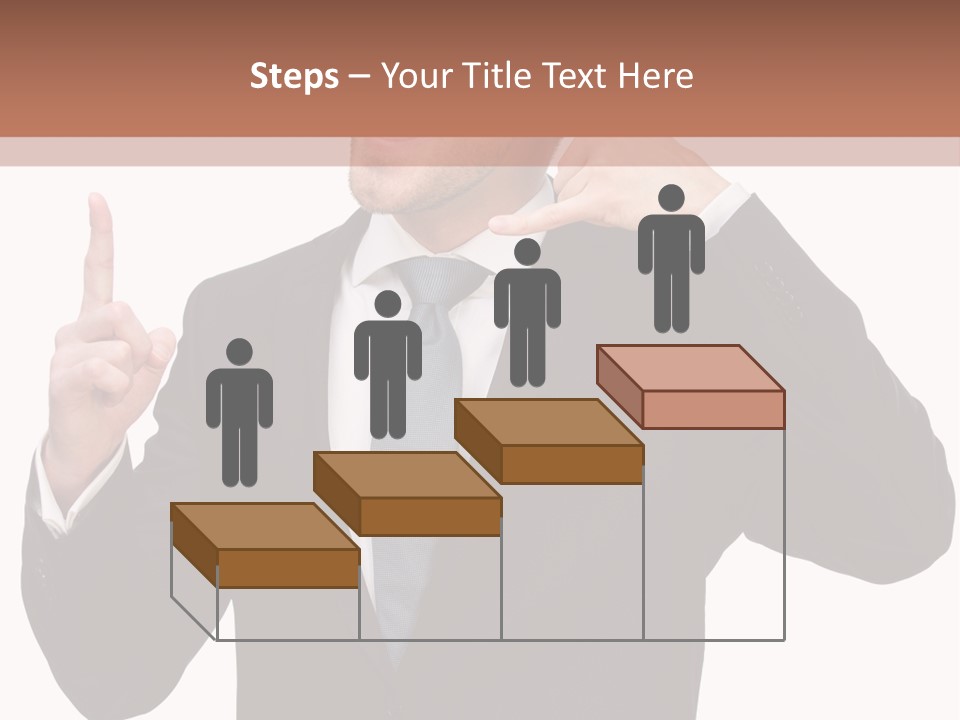 A Man In A Suit Giving A Thumbs Up PowerPoint Template