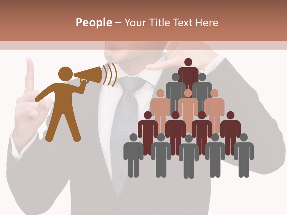 A Man In A Suit Giving A Thumbs Up PowerPoint Template