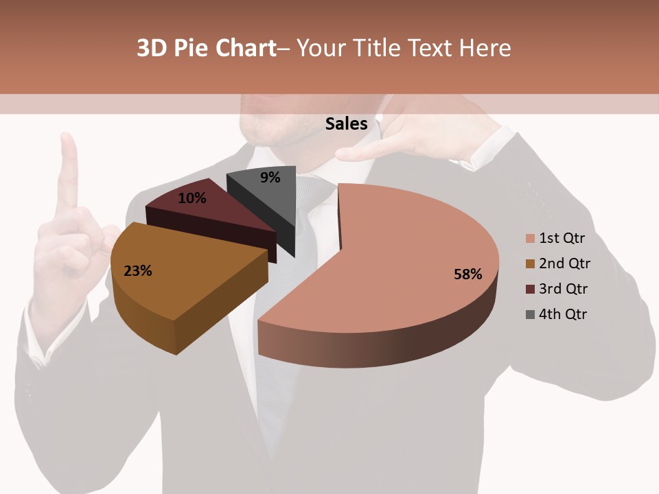 A Man In A Suit Giving A Thumbs Up PowerPoint Template
