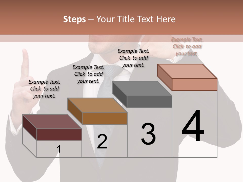 A Man In A Suit Giving A Thumbs Up PowerPoint Template