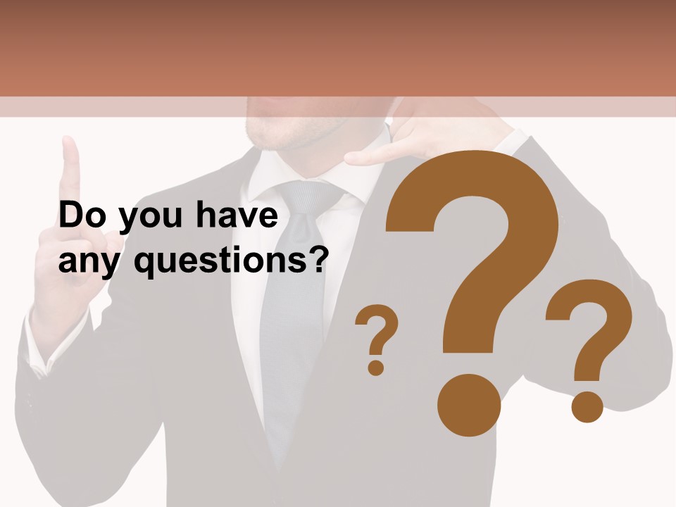 A Man In A Suit Giving A Thumbs Up PowerPoint Template