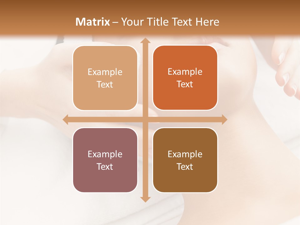 A Woman Getting A Facial Mask On Her Face PowerPoint Template