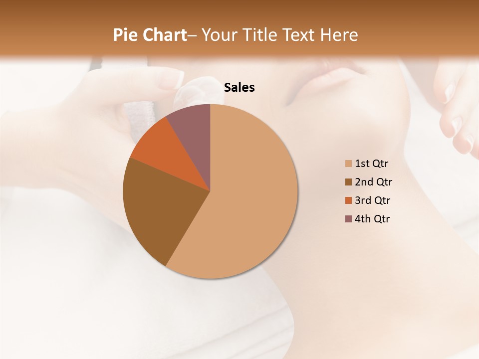 A Woman Getting A Facial Mask On Her Face PowerPoint Template
