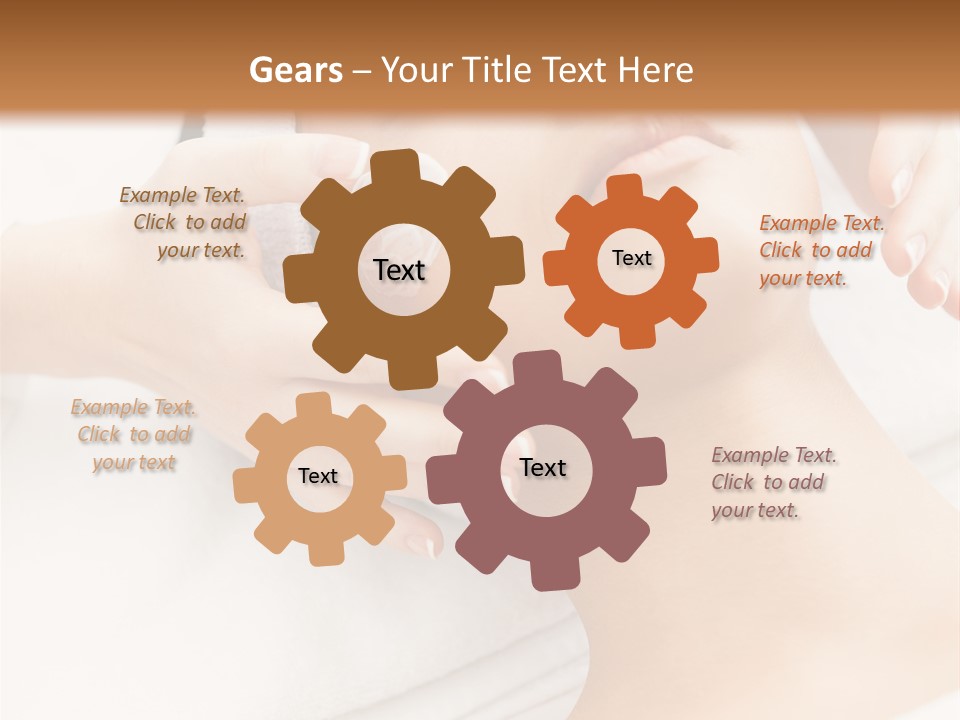 A Woman Getting A Facial Mask On Her Face PowerPoint Template