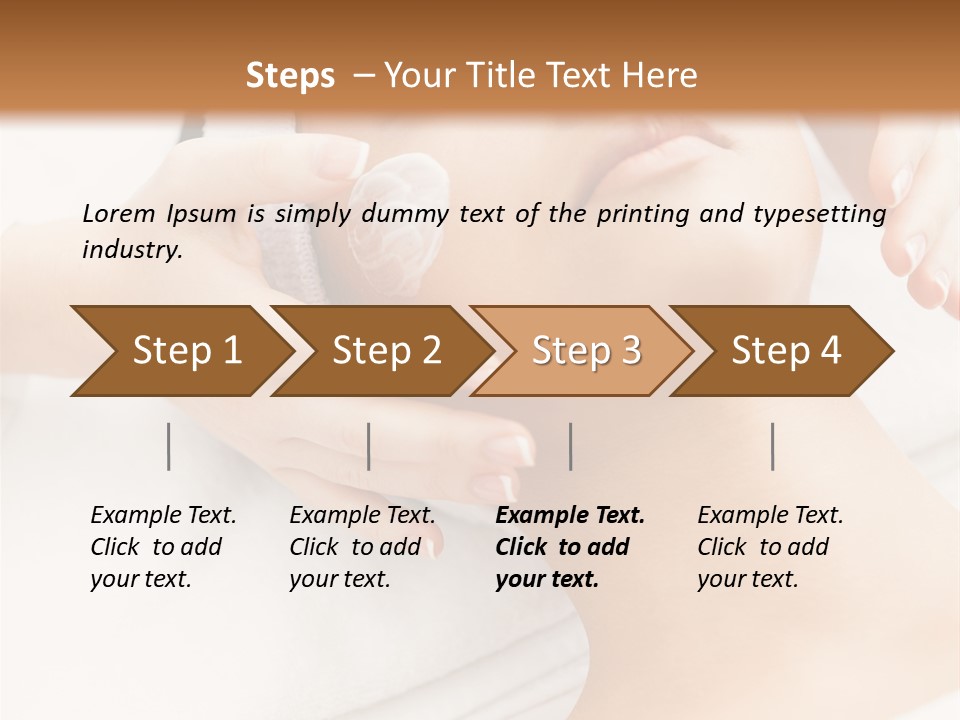 A Woman Getting A Facial Mask On Her Face PowerPoint Template