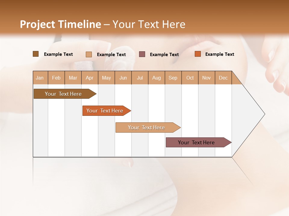 A Woman Getting A Facial Mask On Her Face PowerPoint Template