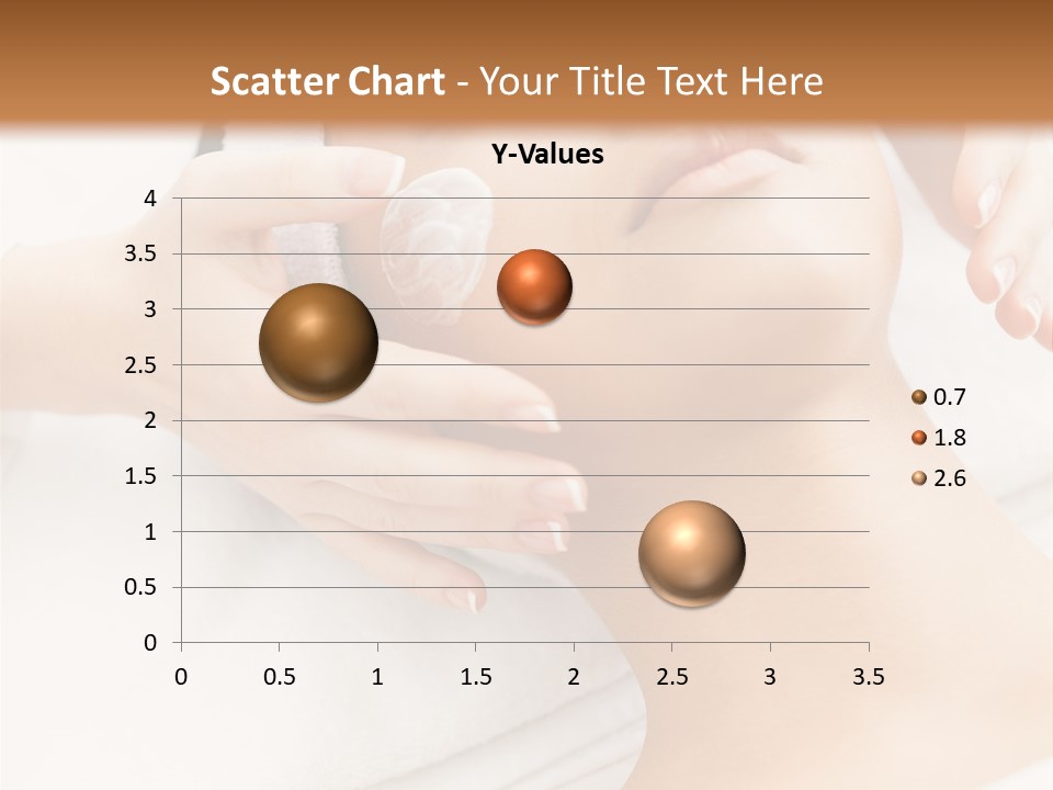 A Woman Getting A Facial Mask On Her Face PowerPoint Template