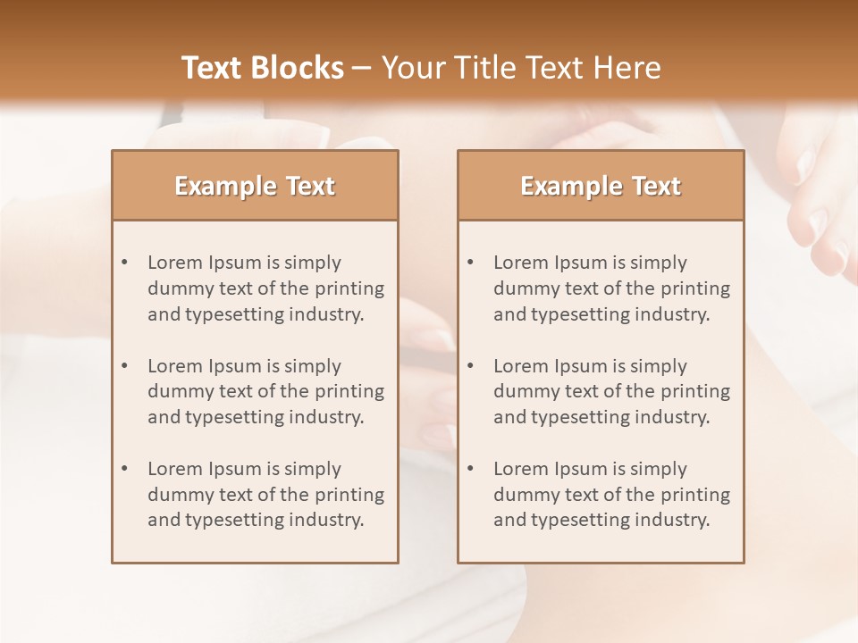 A Woman Getting A Facial Mask On Her Face PowerPoint Template