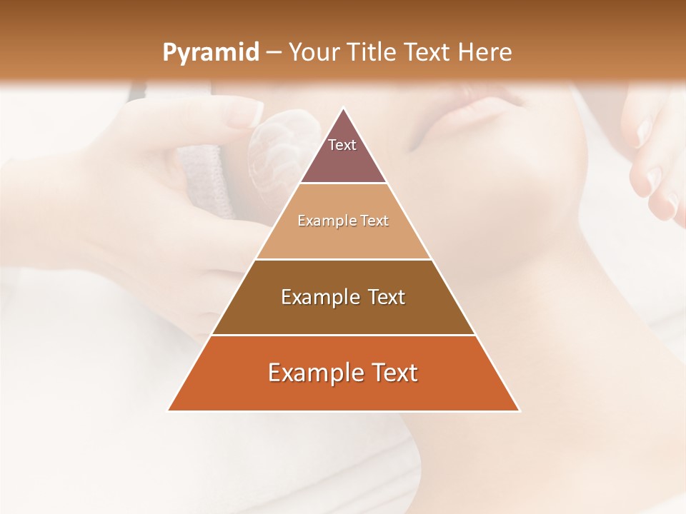 A Woman Getting A Facial Mask On Her Face PowerPoint Template
