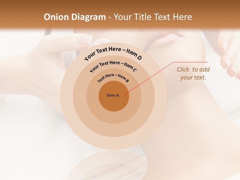 A Woman Getting A Facial Mask On Her Face PowerPoint Template