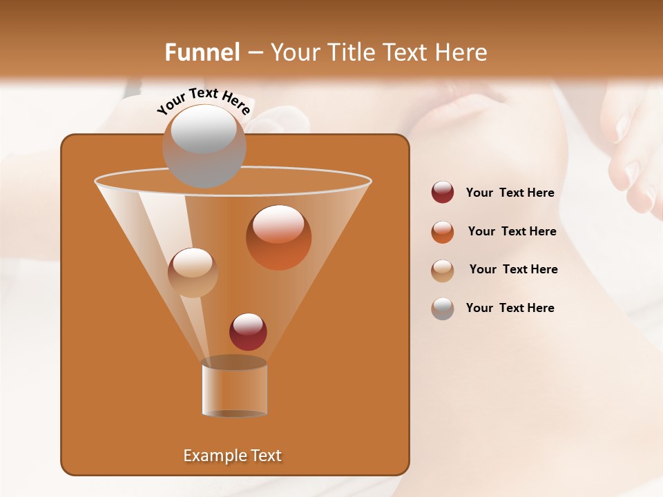 A Woman Getting A Facial Mask On Her Face PowerPoint Template