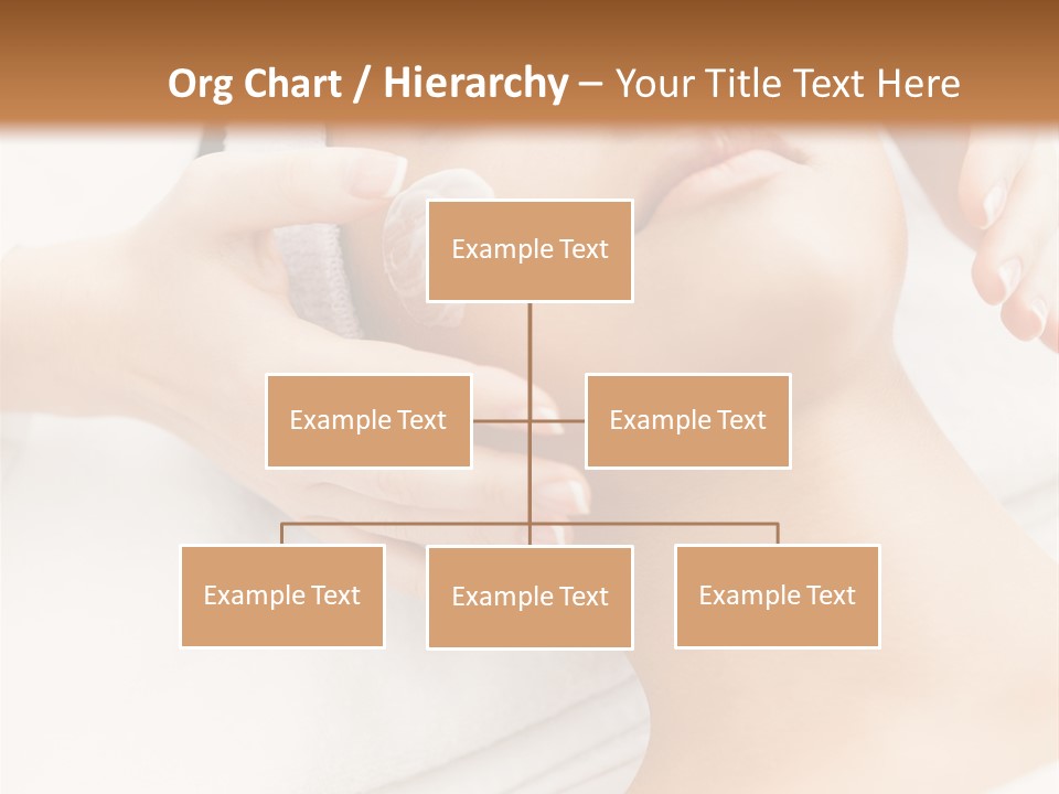 A Woman Getting A Facial Mask On Her Face PowerPoint Template