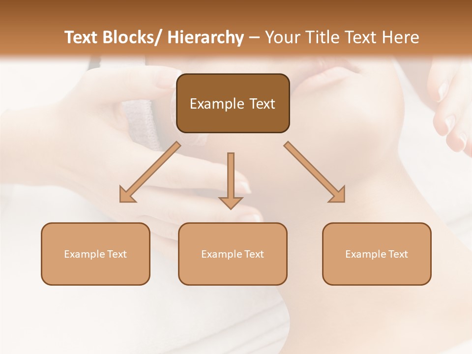 A Woman Getting A Facial Mask On Her Face PowerPoint Template