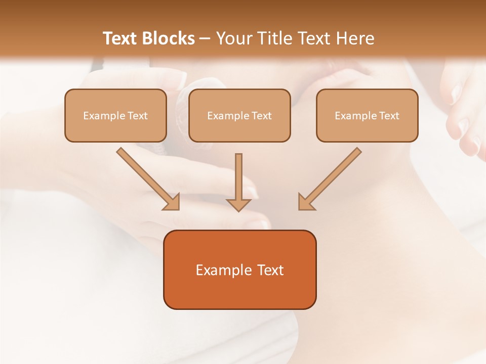 A Woman Getting A Facial Mask On Her Face PowerPoint Template
