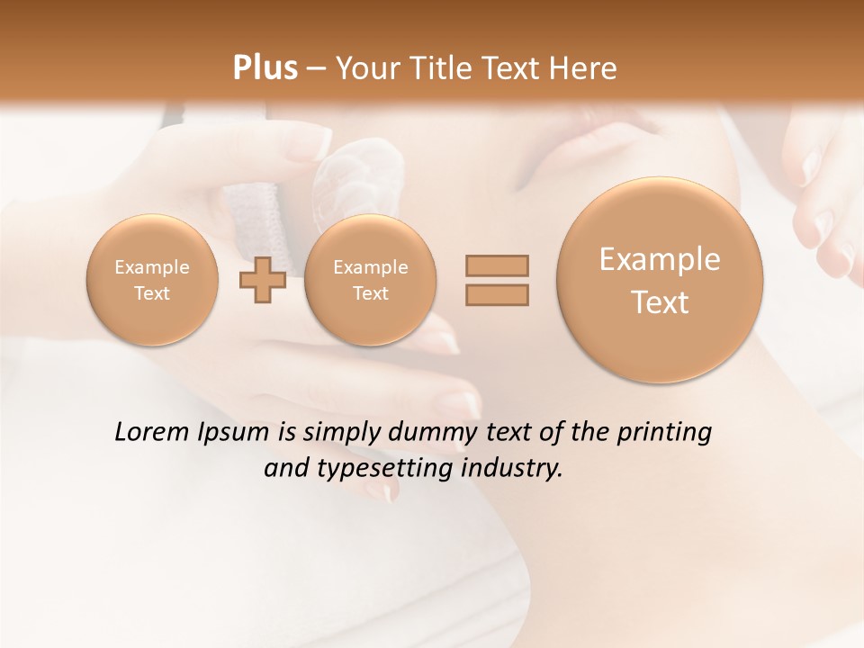 A Woman Getting A Facial Mask On Her Face PowerPoint Template