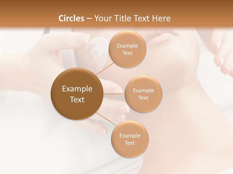 A Woman Getting A Facial Mask On Her Face PowerPoint Template