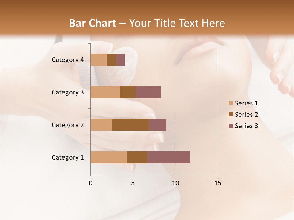 A Woman Getting A Facial Mask On Her Face PowerPoint Template