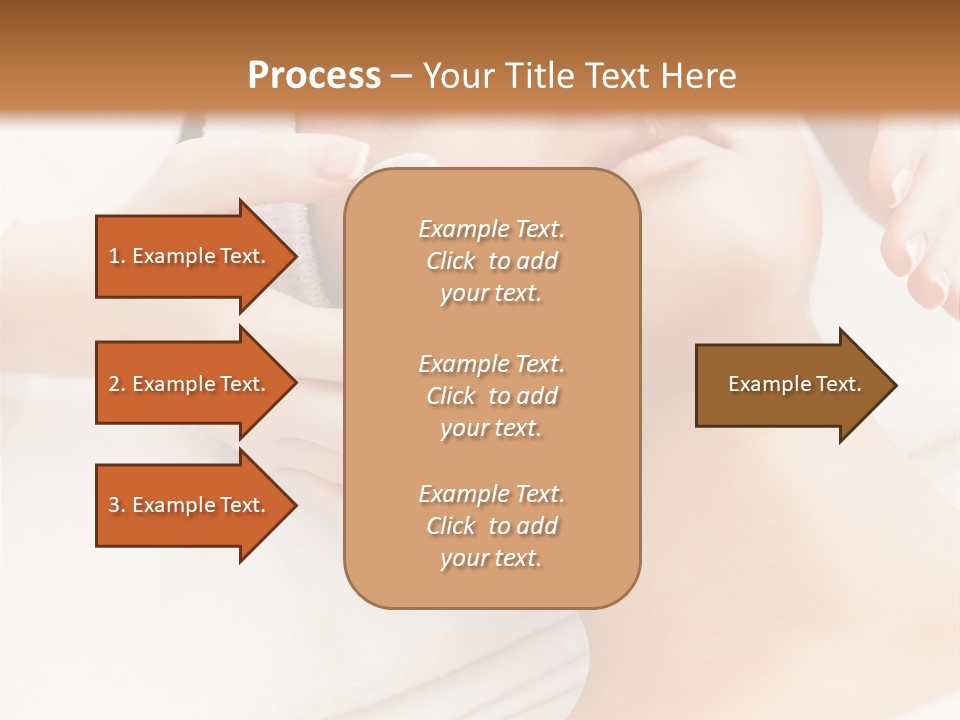 A Woman Getting A Facial Mask On Her Face PowerPoint Template