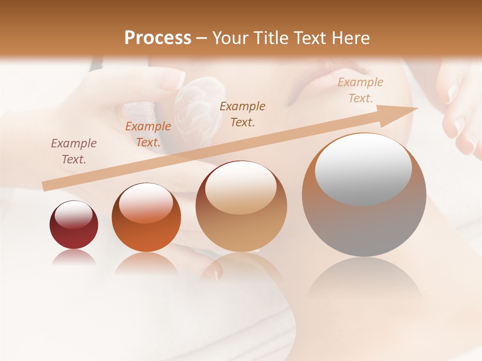 A Woman Getting A Facial Mask On Her Face PowerPoint Template