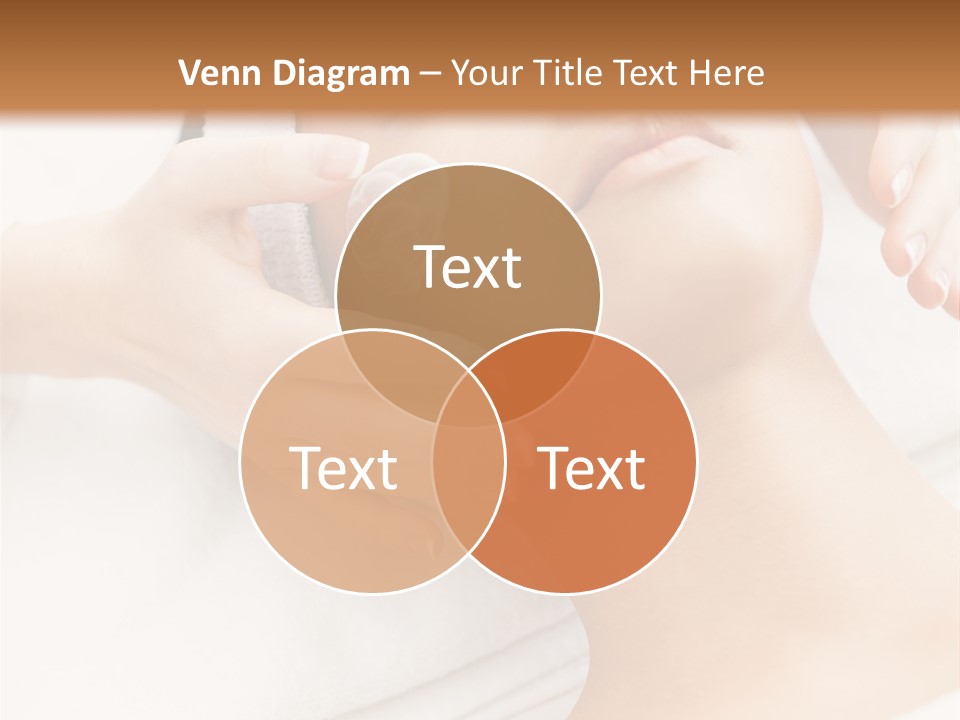 A Woman Getting A Facial Mask On Her Face PowerPoint Template