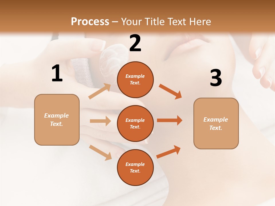 A Woman Getting A Facial Mask On Her Face PowerPoint Template