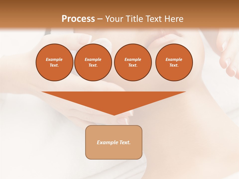 A Woman Getting A Facial Mask On Her Face PowerPoint Template