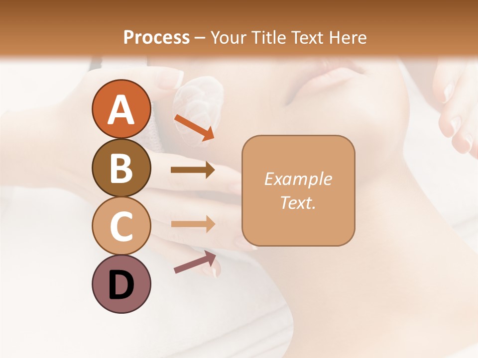 A Woman Getting A Facial Mask On Her Face PowerPoint Template