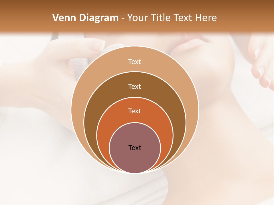 A Woman Getting A Facial Mask On Her Face PowerPoint Template