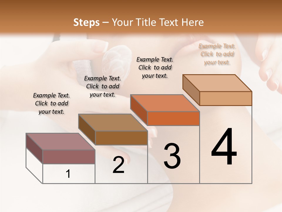 A Woman Getting A Facial Mask On Her Face PowerPoint Template