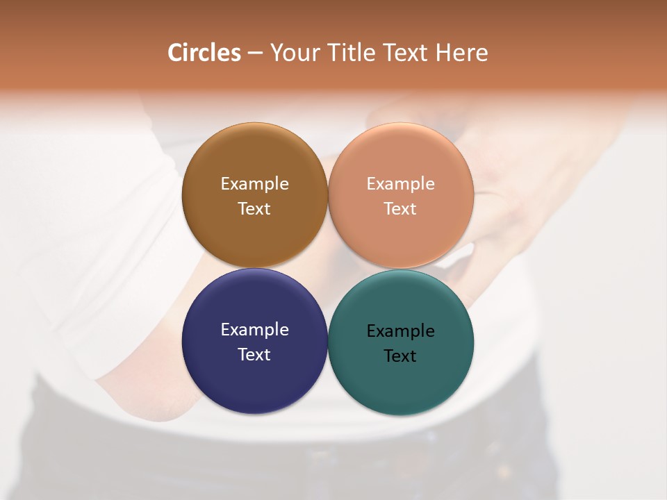 A Woman Holding Her Arm In Pain Powerpoint Presentation PowerPoint Template