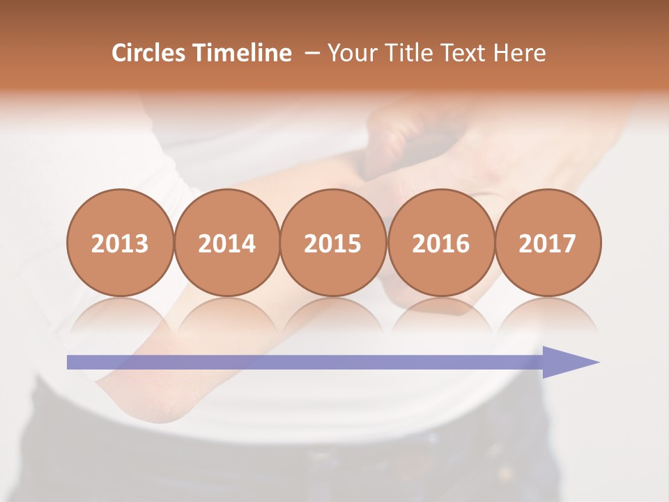 A Woman Holding Her Arm In Pain Powerpoint Presentation PowerPoint Template