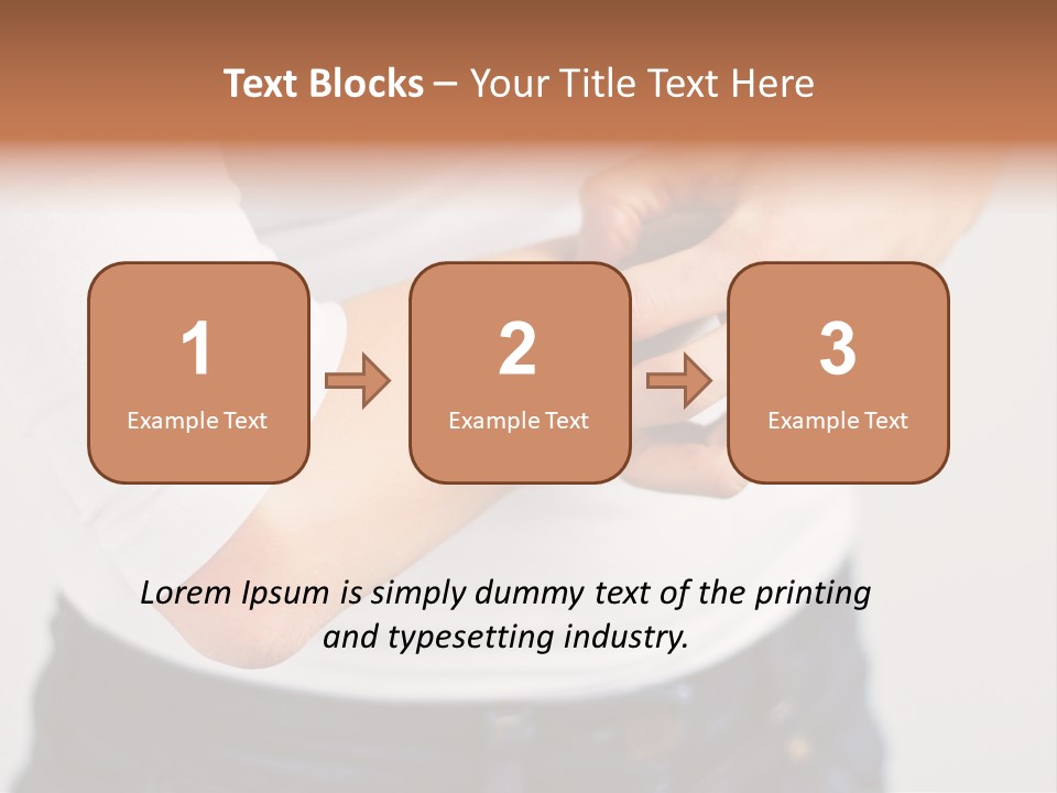 A Woman Holding Her Arm In Pain Powerpoint Presentation PowerPoint Template