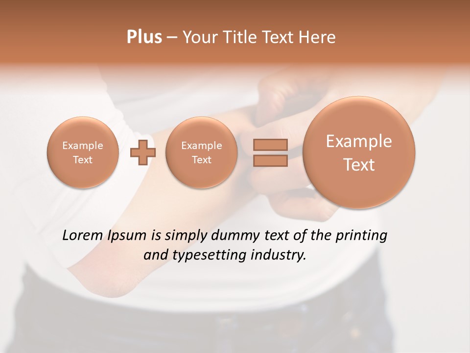 A Woman Holding Her Arm In Pain Powerpoint Presentation PowerPoint Template