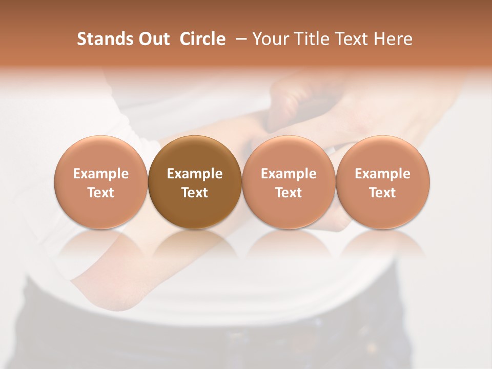 A Woman Holding Her Arm In Pain Powerpoint Presentation PowerPoint Template