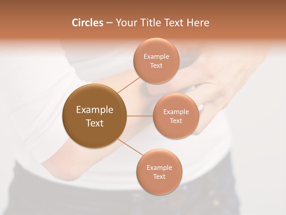 A Woman Holding Her Arm In Pain Powerpoint Presentation PowerPoint Template