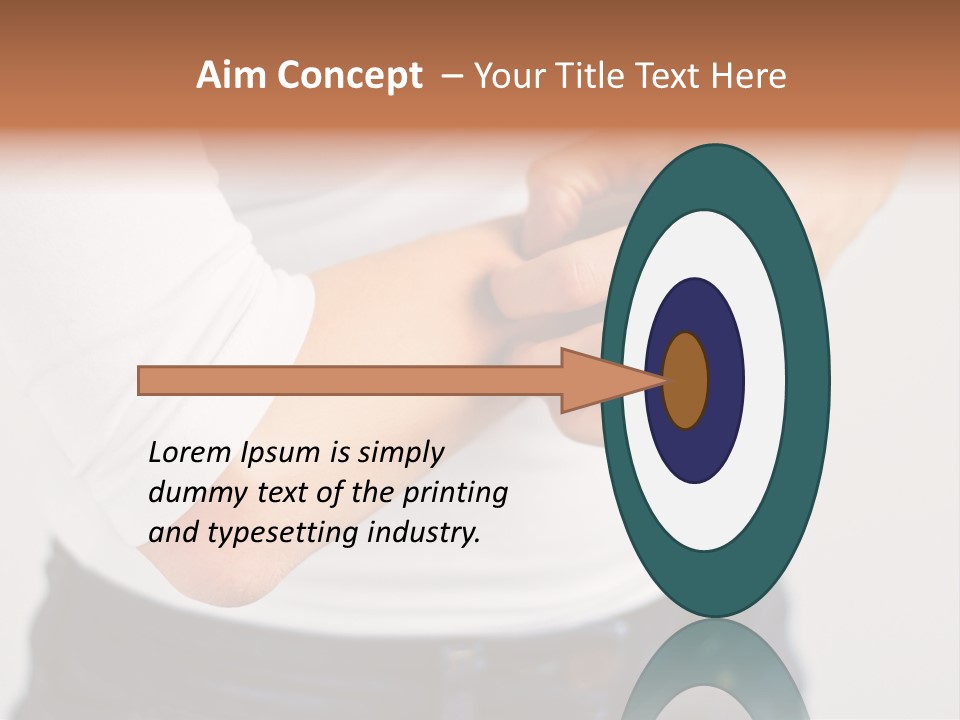 A Woman Holding Her Arm In Pain Powerpoint Presentation PowerPoint Template